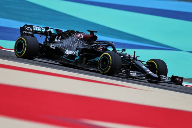 Motorsports: FIA Formula One World Championship, WM, Weltmeisterschaft 2020, Grand Prix of Bahrain Motorsports: FIA Formula One World Championship 2020, Grand Prix of Bahrain, 44 Lewis Hamilton (GBR, Mercedes-AMG Petronas Formula One Team),
