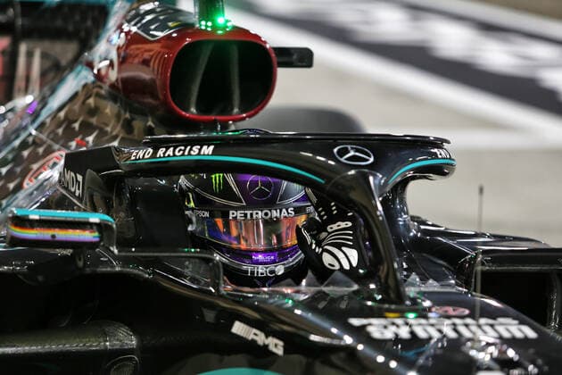 Motorsports: FIA Formula One World Championship, WM, Weltmeisterschaft 2020, Grand Prix of Bahrain Motorsports: FIA Formula One World Championship 2020, Grand Prix of Bahrain, 44 Lewis Hamilton (GBR, Mercedes-AMG Petronas Formula One Team),