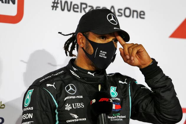 Motorsports: FIA Formula One World Championship, WM, Weltmeisterschaft 2020, Grand Prix of Bahrain Motorsports: FIA Formula One World Championship 2020, Grand Prix of Bahrain, 44 Lewis Hamilton (GBR, Mercedes-AMG Petronas Formula One Team),