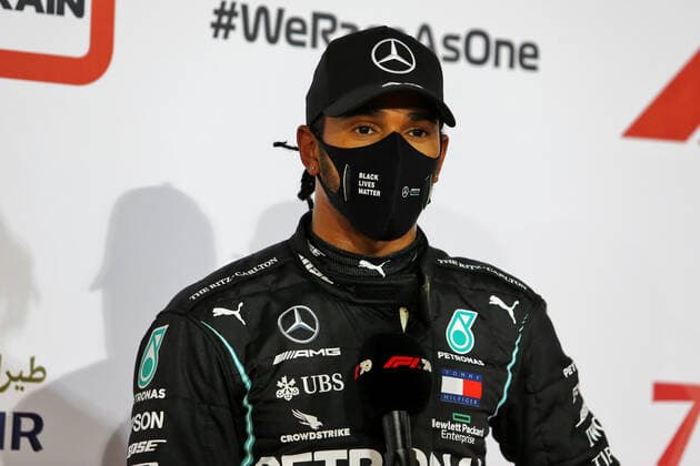 Motorsports: FIA Formula One World Championship, WM, Weltmeisterschaft 2020, Grand Prix of Bahrain Motorsports: FIA Formula One World Championship 2020, Grand Prix of Bahrain, 44 Lewis Hamilton (GBR, Mercedes-AMG Petronas Formula One Team),