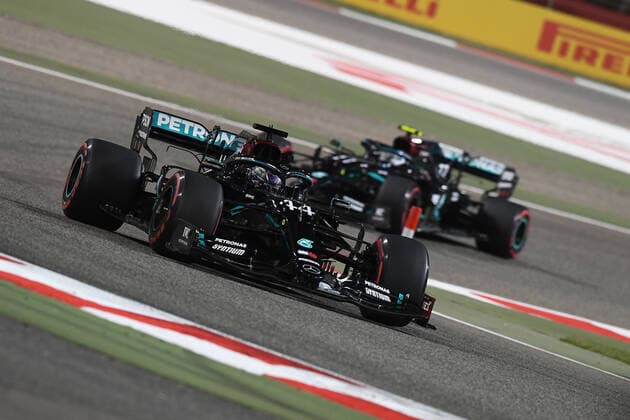 Motorsports: FIA Formula One World Championship, WM, Weltmeisterschaft 2020, Grand Prix of Bahrain Motorsports: FIA Formula One World Championship 2020, Grand Prix of Bahrain, 44 Lewis Hamilton (GBR, Mercedes-AMG Petronas Formula One Team),