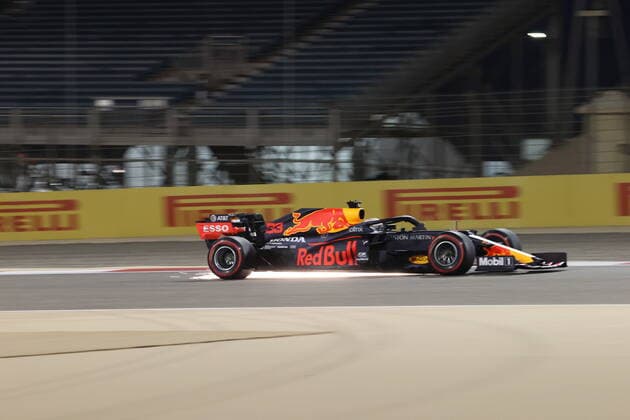 Motorsports: FIA Formula One World Championship, WM, Weltmeisterschaft 2020, Grand Prix of Bahrain, 33 Max Verstappen (NLD, Aston Martin Red Bull Racing), Sakhir Bahrain