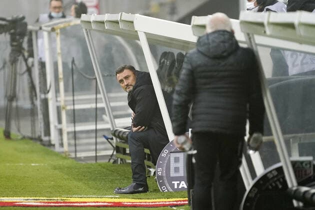 FRANCK HAISE (ENTRAINEUR LENS) FOOTBALL : Lens vs Angers - Ligue 1 Uber Eats - 29 11 2020 FEP Panoramic 