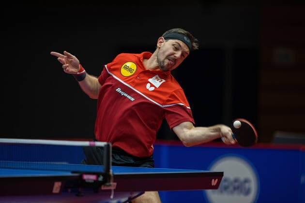 Timo Boll (Düsseldorf) Borussia Düsseldorf - 1. FC Saarbrücken TT 29.11.2020, Tischtennis; 1. Bundesliga, Herren, Saison 2020 21 Foto: Moritz Müller Only for Editorial use