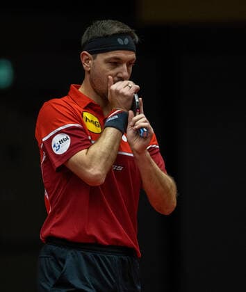 Timo Boll (Düsseldorf) Borussia Düsseldorf - 1. FC Saarbrücken TT 29.11.2020, Tischtennis; 1. Bundesliga, Herren, Saison 2020 21 Foto: Moritz Müller Only for Editorial use