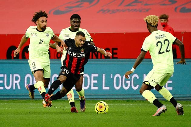 Alexis Claude Maurice (OGC Nice) FOOTBALL : OGC Nice vs Dijon FCO - Ligue 1 Uber Eats - Nice - 29 11 2020 NorbertScanella PanoramiC 
