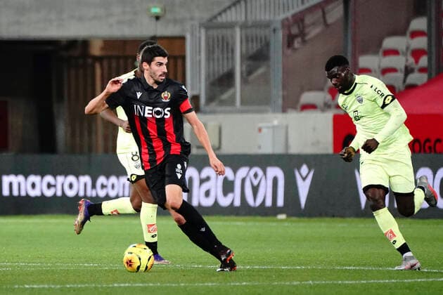 Pierre Lees Melou (OGC Nice) FOOTBALL : OGC Nice vs Dijon FCO - Ligue 1 Uber Eats - Nice - 29 11 2020 NorbertScanella PanoramiC 