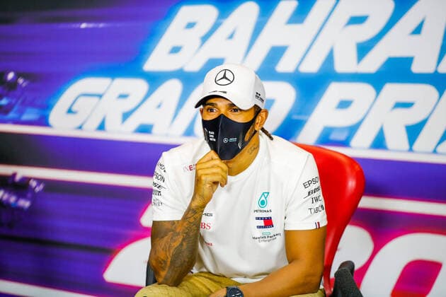 Motorsports: FIA Formula One World Championship, WM, Weltmeisterschaft 2020, Grand Prix of Bahrain Motorsports: FIA Formula One World Championship 2020, Grand Prix of Bahrain, 44 Lewis Hamilton (GBR, Mercedes-AMG Petronas Formula One Team),