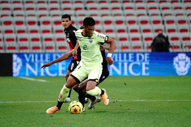 Mounir Chouiar (Dijon FCO) FOOTBALL : OGC Nice vs Dijon FCO - Ligue 1 Uber Eats - Nice - 29 11 2020 