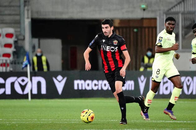 Pierre Lees Melou (OGC Nice) FOOTBALL : OGC Nice vs Dijon FCO - Ligue 1 Uber Eats - Nice - 29 11 2020 