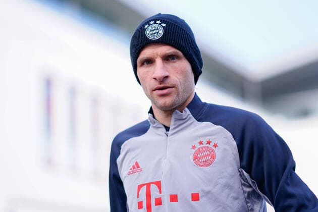 Thomas Müller (Bayern Muenchen). Abschlusstraining vor dem CL Spiel Atletico Madrid - FC Bayern Muenchen Fussball Champions League,Gruppe A, Gruppenphase,5.Spieltag, am 30.11.2020 Abschlusstraining FC Bayern Muenchen