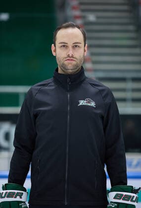 Max Dürr (Torwart-Trainer Augsburger Panther), DEL, Porträttermin 2020 2021,