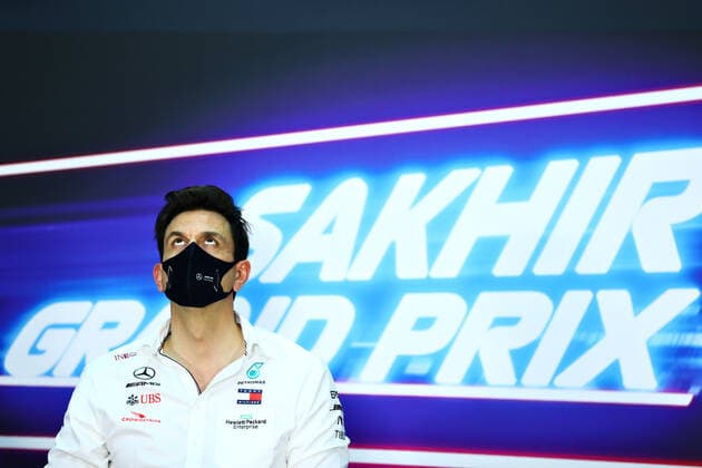 Motorsports: FIA Formula One World Championship, WM, Weltmeisterschaft 2020, Grand Prix of Sakhir Motorsports: FIA Formula One World Championship 2020, Grand Prix of Sakhir, Toto Wolff (AUT, Mercedes AMG Petronas Motorsport),