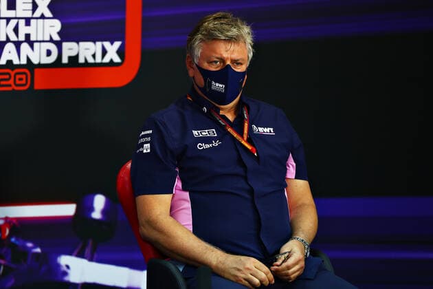 Motorsports: FIA Formula One World Championship, WM, Weltmeisterschaft 2020, Grand Prix of Sakhir Motorsports: FIA Formula One World Championship 2020, Grand Prix of Sakhir, Otmar Szafnauer (ROU, BWT Racing Point F1 Team),