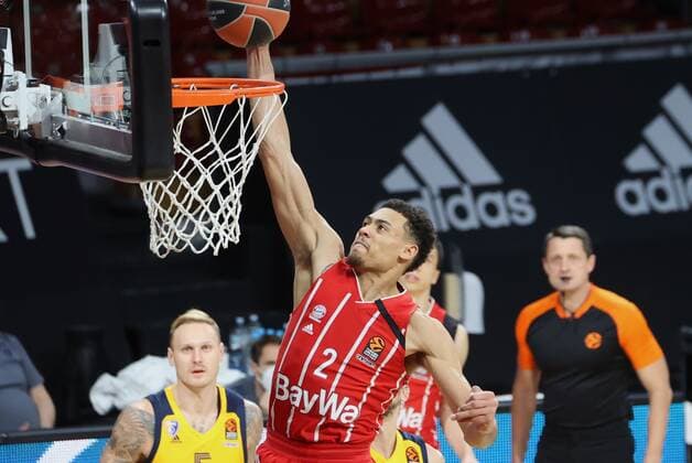 Sport Bilder des Tages Wade BALDWIN IV ( 2 FCBB). Basketball, FC Bayern Basketball - Khimki Moskau, 12th round, Euroleague, Saison 2020-2021, am 4.12.2020 in Muenchen, A U D I D O M E, Deutschland. Quelle Copyright Credit : Oryk HAIST