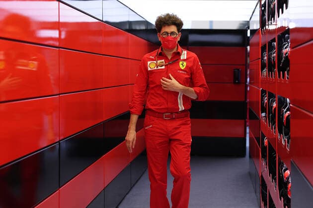 Motorsports: FIA Formula One World Championship, WM, Weltmeisterschaft 2020, Grand Prix of Sakhir Motorsports: FIA Formula One World Championship 2020, Grand Prix of Sakhir, Mattia Binotto (ITA, Scuderia Ferrari Mission Winnow),