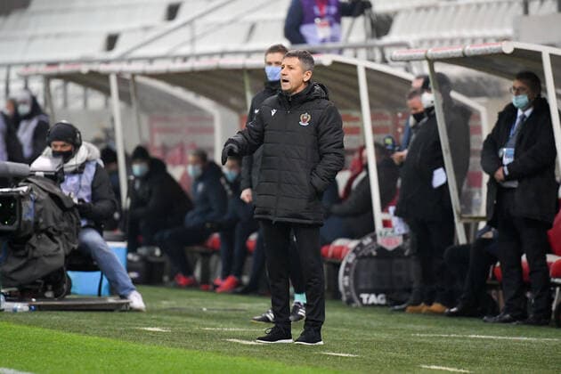 ADRIAN URSEA (ENTRAINEUR NICE) FOOTBALL : Reims vs Nice - Ligue 1 Uber Eats - 06 12 2020 FEP Panoramic 