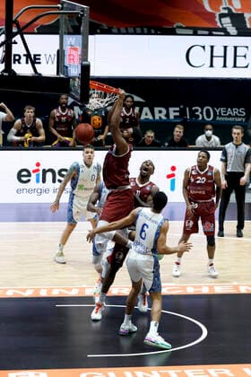 06.12.2020, easyCredit Basketball Bundesliga, BBL, Saison 2020 2021, Herren, Chemnitz Niners - Fraport Skyliners Frankfurt Joe Lawson, Niners Chemnitz Chemnitz Messe Chemnitz Sachsen Germany