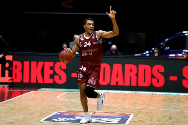 06.12.2020, easyCredit Basketball Bundesliga, BBL, Saison 2020 2021, Herren, Chemnitz Niners - Fraport Skyliners Frankfurt George King, Niners Chemnitz Chemnitz Messe Chemnitz Sachsen Germany
