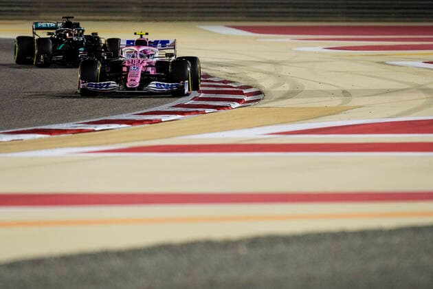December 6, 2020, Sakhir, Bahrain: LANCE STROLL of Canada and Racing Point F1 Team drives during the 2020 FIA Formula 1 Sakhir Grand Prix at Bahrain International Circuit in Sakhir, Bahrain. Sakhir Bahrain - ZUMAg147 20201206_zap_g147_050 Copyright: xJamesxGasperottix