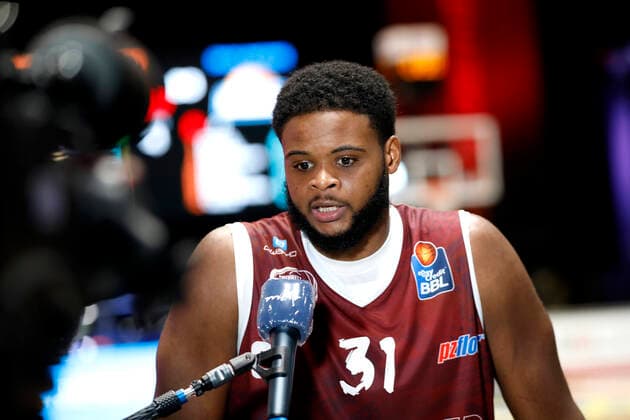06.12.2020, easyCredit Basketball Bundesliga, BBL, Saison 2020 2021, Herren, Chemnitz Niners - Fraport Skyliners Frankfurt Joe Lawson, Niners Chemnitz Chemnitz Messe Chemnitz Sachsen Germany