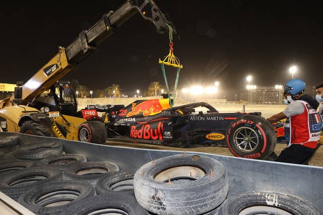 Motorsports: FIA Formula One World Championship, WM, Weltmeisterschaft 2020, Grand Prix of Sakhir, Car of 33 Max Verstappen (NLD, Aston Martin Red Bull Racing), Sakhir Bahrain