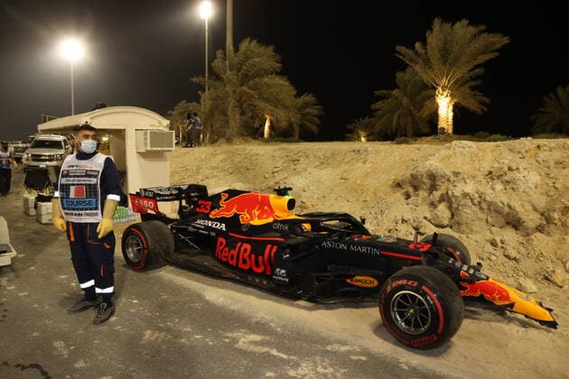 Motorsports: FIA Formula One World Championship, WM, Weltmeisterschaft 2020, Grand Prix of Sakhir, Car of 33 Max Verstappen (NLD, Aston Martin Red Bull Racing), Sakhir Bahrain