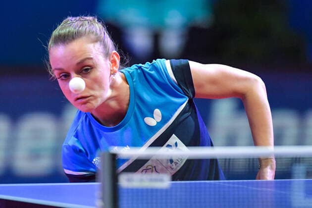 Bilder des Jahres 2020, Sport 12 Dezember Sport Themen der Woche KW50 Sport Bilder des Tages Table tennis, Tischtennis - ETTU CL, women, finals LINZ,AUSTRIA,07.DEC.20 - TABLE TENNIS -ETTU Champions League women, finals. Image shows Sarah De Nutte (TT Saint-Quentinois). GEPAxpictures xChristianxMoser