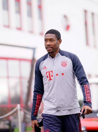 Sport Bilder des Tages David ALABA (Bayern Muenchen). Abschlusstraining vor dem CL Spiel FC Bayern Muenchen-FC Lokomotive Moskau, Fussball Champions League,Gruppe A, Gruppenphase,6.Spieltag, am 08.12..2020. DFL REGULATIONS PROHIBIT ANY USE OF PHOTOGRAPHS AS IMAGE SEQUENCES AND OR QUASI-VIDEO. Foto:Marco Donato FC Bayern Muenchen via SVEN SIMON Fussball Champions League FC Bayern Muenchen. FC Lokomotiv Moskva