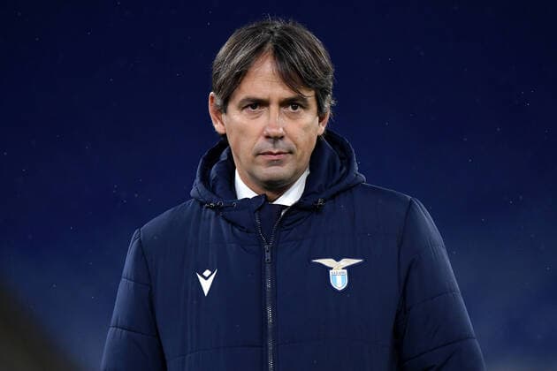 Fußball, Trainerhistorie Lazio Rom von 1997 bis heute Simone Inzaghi coach of SS Lazio looks on during the Champions League Group Stage F football match between SS Lazio and Club Brugge at stadio Olimpicoin Rome (Italy), December, 8th, 2020. Photo Andrea Staccioli Insidefoto andreaxstaccioli
