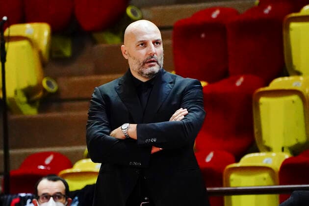 Alexandar Djordjevic (Coach de Virtus Bologna) BASKETBALL : AS Monaco vs Vitus Bologne - Eurocup - Monaco - 09 12 2020 NorbertScanella PanoramiC 