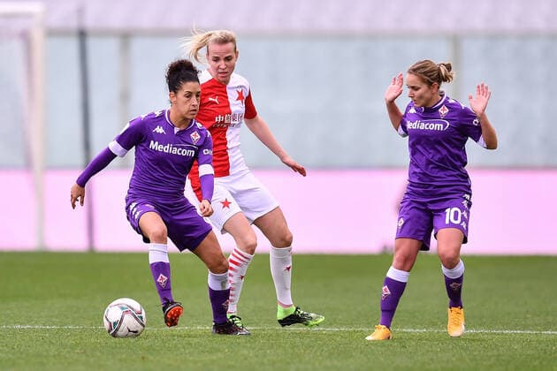 Claudia Neto (Fiorentina Femminile) during Fiorentina Femminile vs Slavia Praga, UEFA Champions League Women football match in florence, Italy, December 10 2020  Copyright: xLM LisaxGuglielmix xIPAx xLivexMediax 0