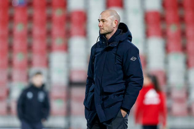 AMSTERDAM , 10-12-2020 , Sportpark de Toekomst , Dutch football , Champions League , season 2020 2021. Ajax coach Danny Schenkel before the match Ajax vs Bayern Munchen women Ajax - Bayern Munchen women  Copyright: ToonxDompeling