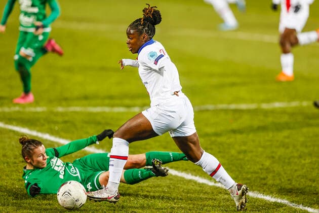 10.12.2020 LECZNA, POLSKA ( LECZNA, POLAND) PILKA NOZNA KOBIET (WOMEN S FOOTBALL) UEFA LIGA MISTRZOW KOBIET 2020 2021 ( UEFA WOMEN S CHAMPIONS LEAGUE 202 2021 ), 1 16 FINALU ( ROUND OF 32) MECZ (GAME) GKS GORNIK LECZNA - PARIS SAINT GERMAIN NZ SANDY BALTIMORE FOTO LUKASZ GROCHALA CYFRASPORT NEWSPIX.PL --- Newspix.pl  20201210CSLG0001