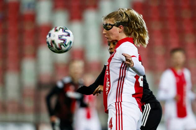 AMSTERDAM , 10-12-2020 , Sportpark de Toekomst , Dutch football , Champions League , season 2020 2021. Ajax player Lisa Doorn during the match Ajax vs Bayern Munchen women Ajax - Bayern Munchen women  Copyright: ToonxDompeling