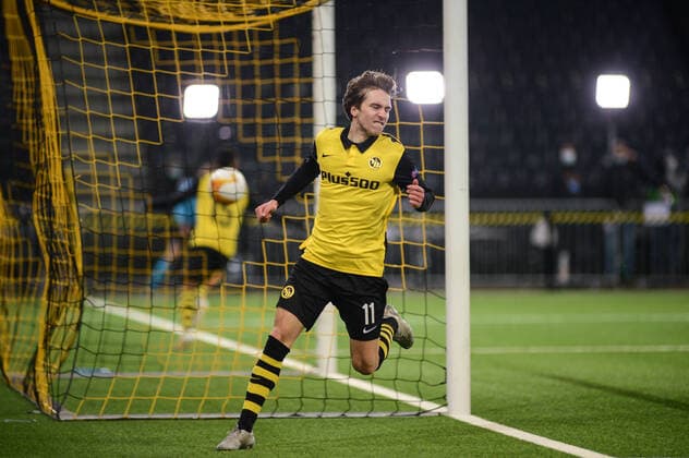 Sport Bilder des Tages 10.12.2020, Bern, Wankdorf, UEFA Europa League: BSC Young Boys - CFR Cluj, Torschütze Gianluca Gaudino (Young Boys) beim 2:1 Copyright: xJustPictures.ch LuigixRizzox