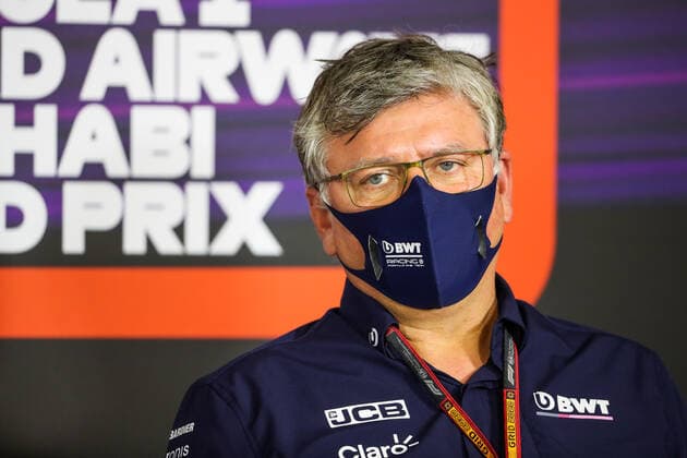 Motorsports: FIA Formula One World Championship, WM, Weltmeisterschaft 2020, Grand Prix of Abu Dhabi Motorsports: FIA Formula One World Championship 2020, Grand Prix of Abu Dhabi, Otmar Szafnauer (ROU, BWT Racing Point F1 Team),