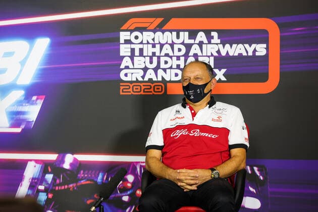 Motorsports: FIA Formula One World Championship, WM, Weltmeisterschaft 2020, Grand Prix of Abu Dhabi Motorsports: FIA Formula One World Championship 2020, Grand Prix of Abu Dhabi, Frederic Vasseur (FRA, Alfa Romeo Racing),