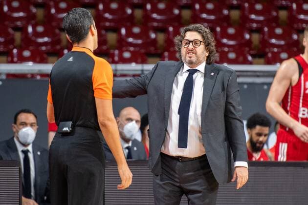 Head Coach Andrea Trinchieri (FC Bayern), FC Bayern Basketball vs. Asvel Villeurbanne, Basketball, Euroleague, 11.12.2020 Muenchen Bayern Deutschland