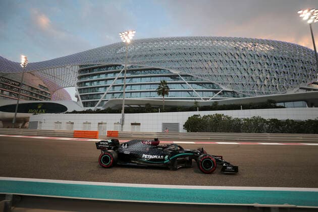Motorsports: FIA Formula One World Championship, WM, Weltmeisterschaft 2020, Grand Prix of Abu Dhabi Motorsports: FIA Formula One World Championship 2020, Grand Prix of Abu Dhabi, 44 Lewis Hamilton (GBR, Mercedes-AMG Petronas Formula One Team),
