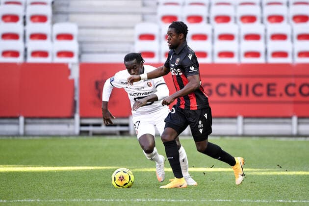 23 JORDAN LOTOMBA (NICE) FOOTBALL : Nice vs Rennes - Ligue 1 Uber Eats - 13 12 2020 FEP Panoramic 
