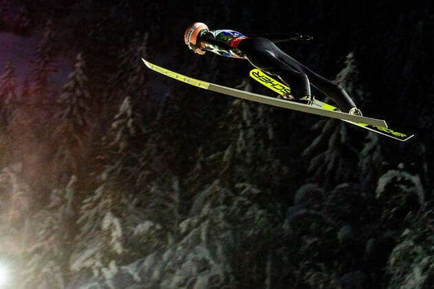 SKI FLYING - FIS Ski Flying World Championship, WM, Weltmeisterschaft Planica PLANICA,SLOVENIA,13.DEC.20 - NORDIC SKIING, Ski jumping, Skispringen, Ski, nordisch SKI FLYING - FIS Ski Flying World Championship, team competition. Image shows Karl Geiger (GER). GEPAxpictures xMaticxKlansek