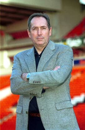 Gerard HOULLIER - Liverpool FC entraineur portrait hauteur serieux coach general manager magazine NEWS : Retro deces Gerard Houllier - 14 12 2020 FEP PANORAMIC 