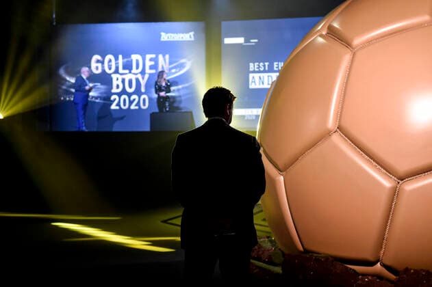 Photo LaPresse - Nicolo Campo December 14, 2020 Torino, Italy Soccer Golden Boy Awards 2020 - The Award as the best Under-21 in Europe by Tuttosport In the pic: Andrea Agnelli  Copyright: xNicol& xf2;xCampo LaPresse Nicolx