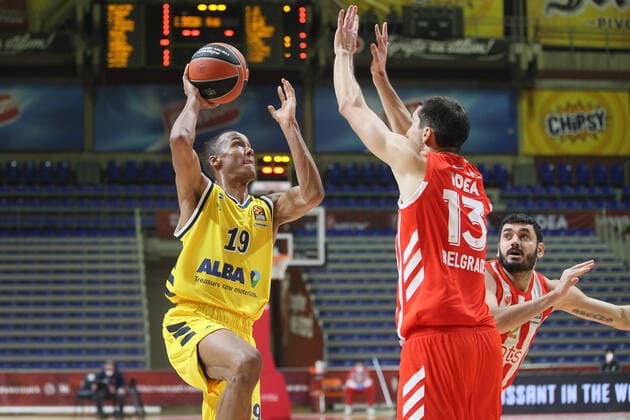 Jayson Granger Alba Berlin während Euroleague Spiel gegen Crvena zvezda, Aleksandar Nikolic arena, Belgrad 15.12.2020 MarkoxMetlas 