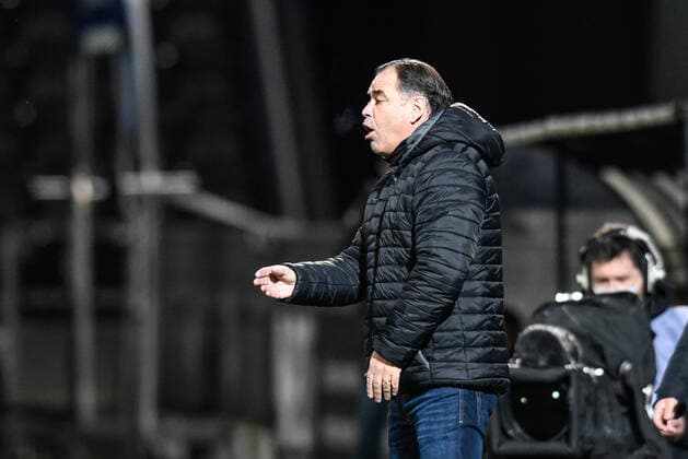 MOULIN Stephane ( entraineur Angers ) - FOOTBALL : Angers vs Strasbourg - Ligue 1 - Angers - 16 12 2020 FedericoPestellini Panoramic 