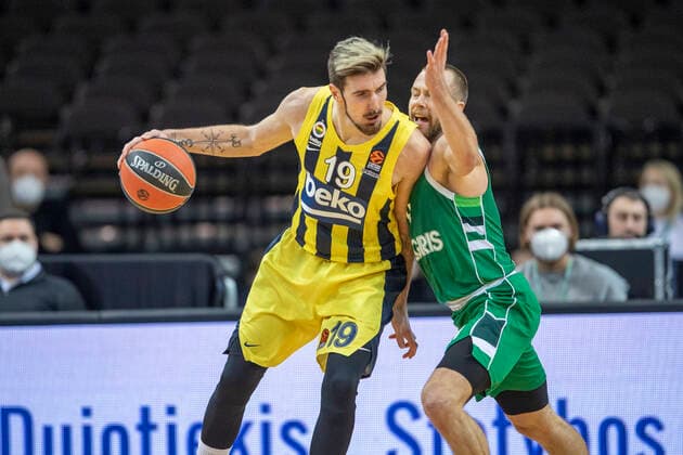 2020-12-17 Kaunas Lithuania. Basketball team Zalgiris Kaunas plays vs Fenerbahce Istanbul Euroleague game at Zalgiris arena in Kaunas on Thursday 17 of December 2020. NANDO DE COLO, LUKAS LEKAVICIUS. Kaunas Lithuania  Copyright: xKarolisxKavolelisx euroleague basketball