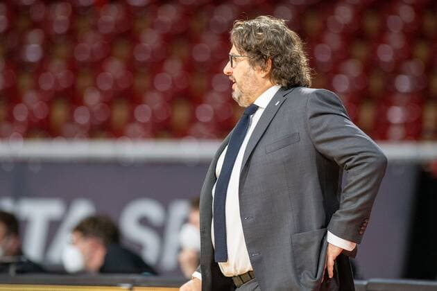 Head Coach Andrea Trinchieri (FC Bayern), FC Bayern Basketball vs. Baskonia Vitoria-Gasteiz, Basketball, Euroleague, 18.12.2020 Muenchen Bayern Deutschland