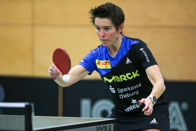 despor 19.12.2020 Tischtennis Damen 1.BL TSV Langstadt - SV Böblingen emspor, emonline, oespor, v.l.Tanja Krämer (TSV Langstadt Tischtennis Damen 1.Bundesliga) Foto: Joaquim Ferreira