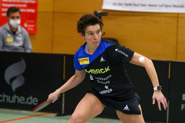 despor 19.12.2020 Tischtennis Damen 1.BL TSV Langstadt - SV Böblingen emspor, emonline, oespor, v.l.Tanja Krämer (TSV Langstadt Tischtennis Damen 1.Bundesliga) Foto: Joaquim Ferreira